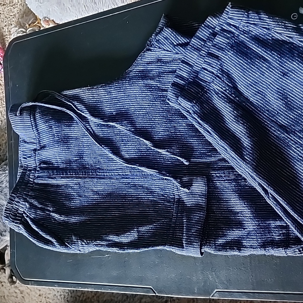 Old Navy Linen Drawstring Cargo Crop